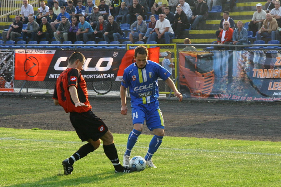 Mecz 10 kolejki II ligi: Olimpia Elblg - Kolejarz Stre 2-3, fot. 1