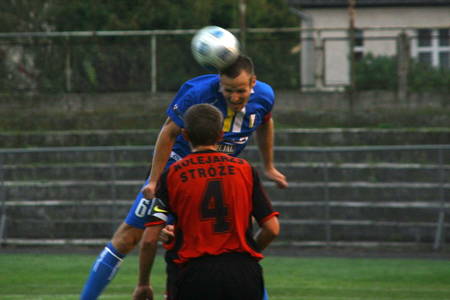 Mecz 10 kolejki II ligi: Olimpia Elbląg - Kolejarz Stróże 2-3, fot. 22