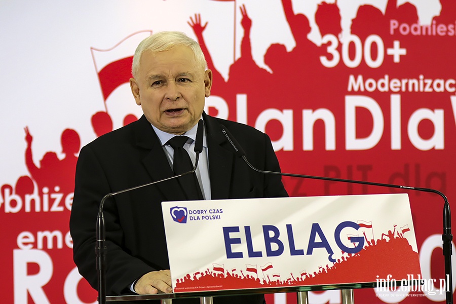 Jarosław Kaczyński z wizytą w Elblągu., fot. 11