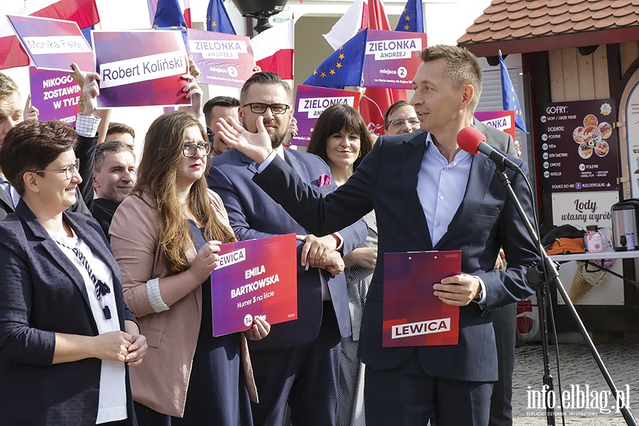 Biedroń,Zandberg i Czarzasty w Elblągu, fot. 24