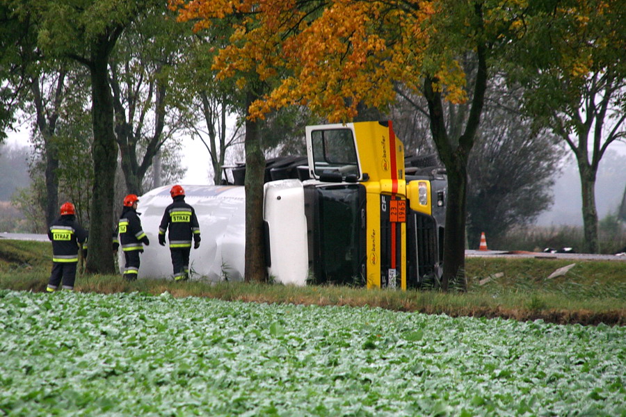 Wypadek cysterny z gazem w Kazimierzowie na drodze krajowej nr 7, fot. 3