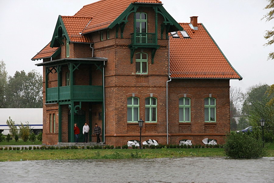 Podtopienia spowodowane cofką do rzeki Elbląg, fot. 21
