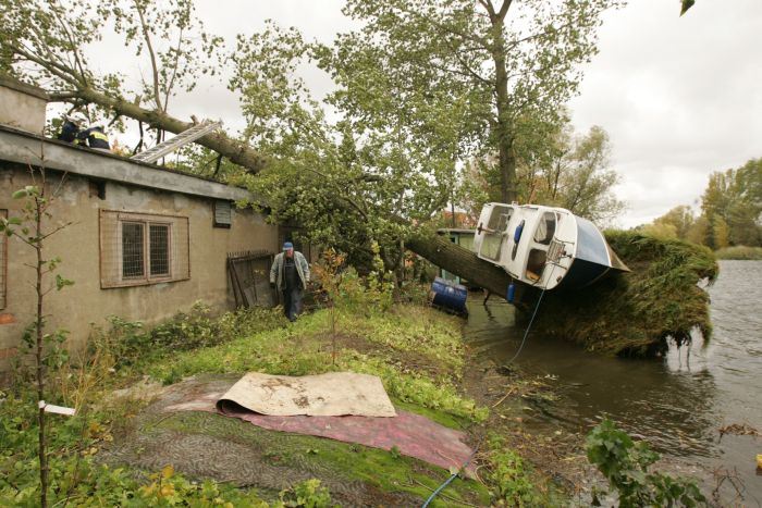 Zagroenie powodziowe w Nowym Dworze Gdaskim - zdjcia z 14.10, fot. 2