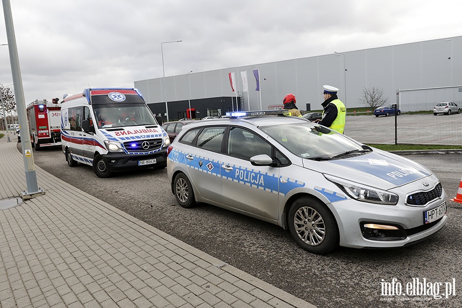 Zderzenie dwch samochodw na ulicy uawskiej, fot. 16