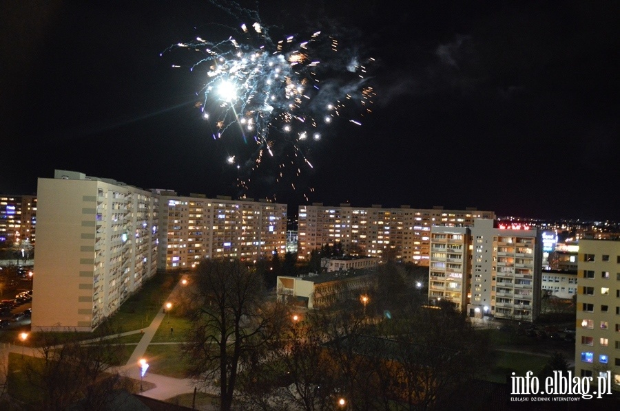 Huczne powitanie 2020 roku w Elblgu, fot. 7