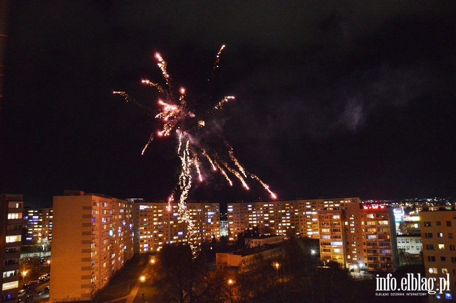 Huczne powitanie 2020 roku w Elblgu, fot. 11