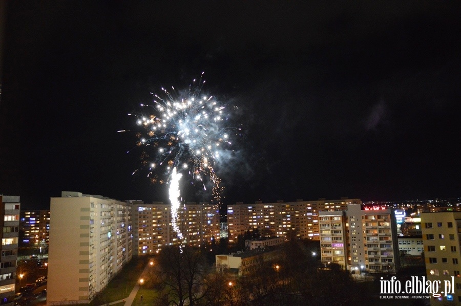 Huczne powitanie 2020 roku w Elblgu, fot. 14