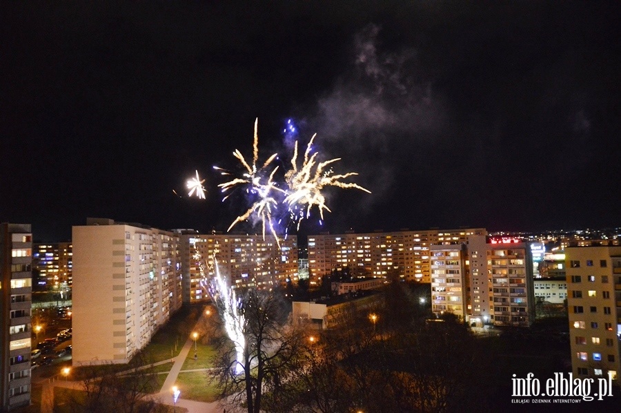 Huczne powitanie 2020 roku w Elblgu, fot. 17