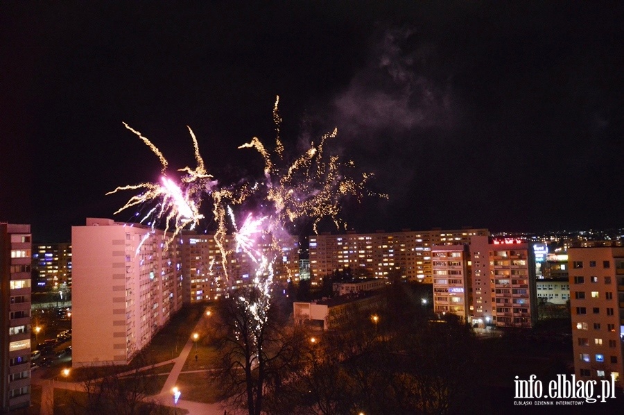 Huczne powitanie 2020 roku w Elblgu, fot. 20