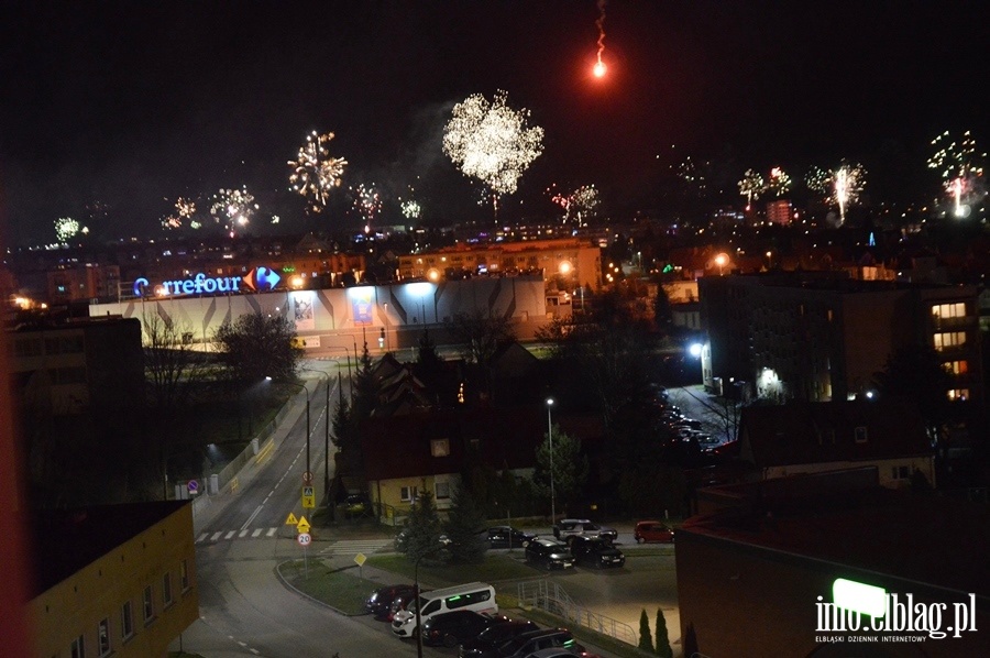 Huczne powitanie 2020 roku w Elblgu, fot. 29