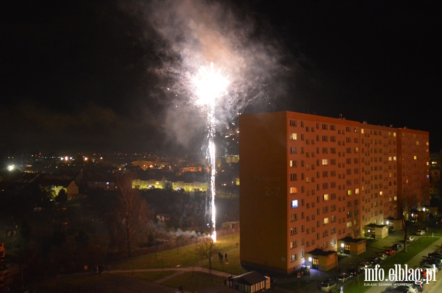 Huczne powitanie 2020 roku w Elblgu, fot. 47