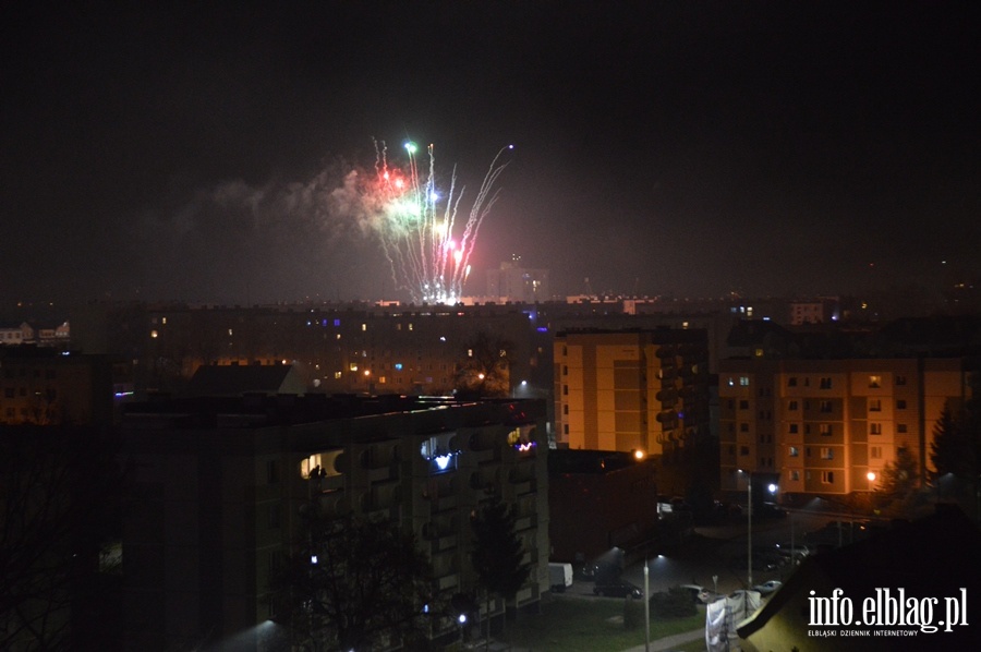 Huczne powitanie 2020 roku w Elblgu, fot. 53