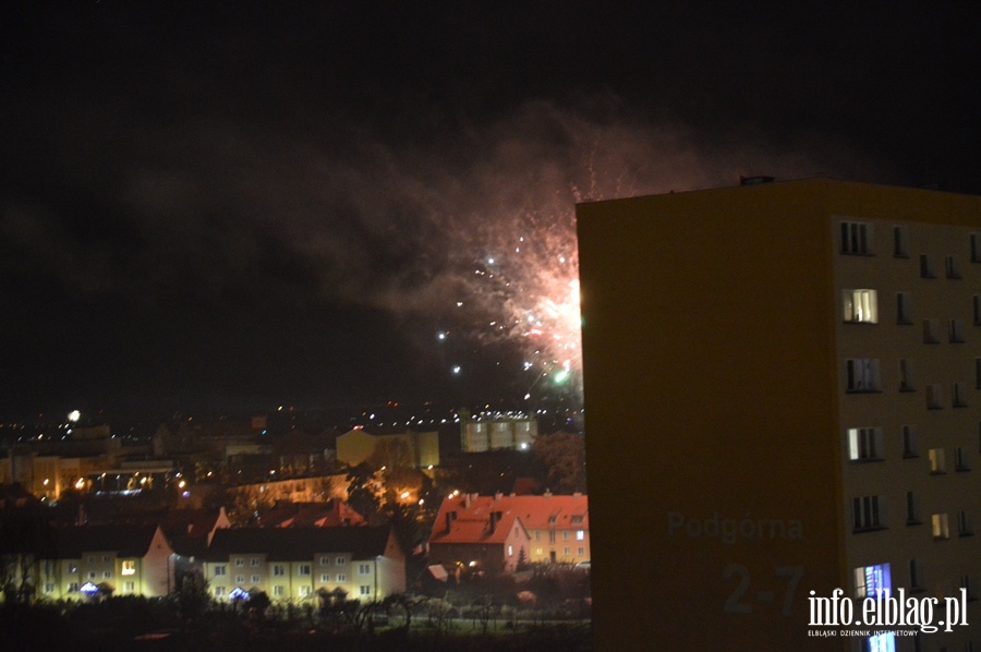 Huczne powitanie 2020 roku w Elblgu, fot. 57