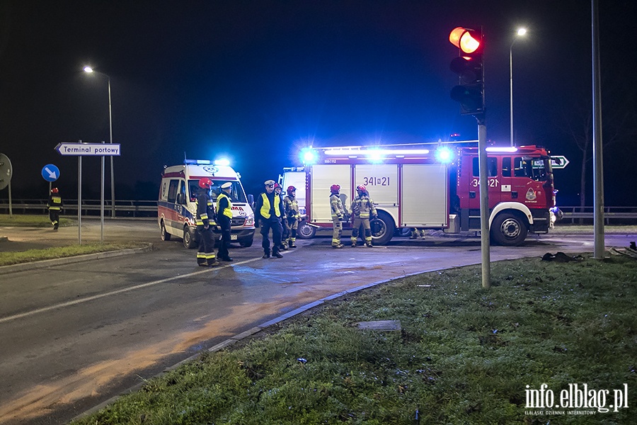 Wypadek ulica Warszawska, fot. 1