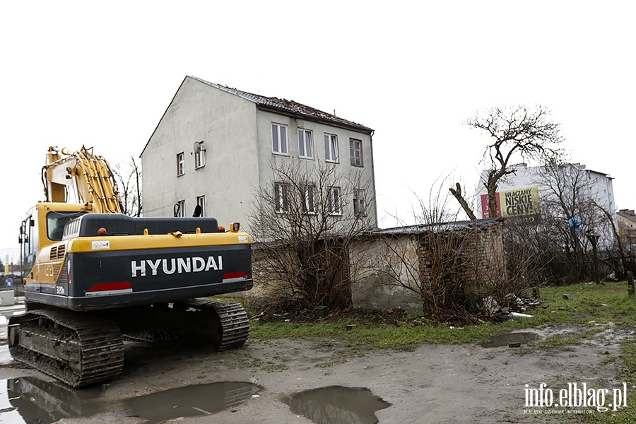 Rozbirka budynku mieszkalnego przy al. Grunwaldzka 97, fot. 10