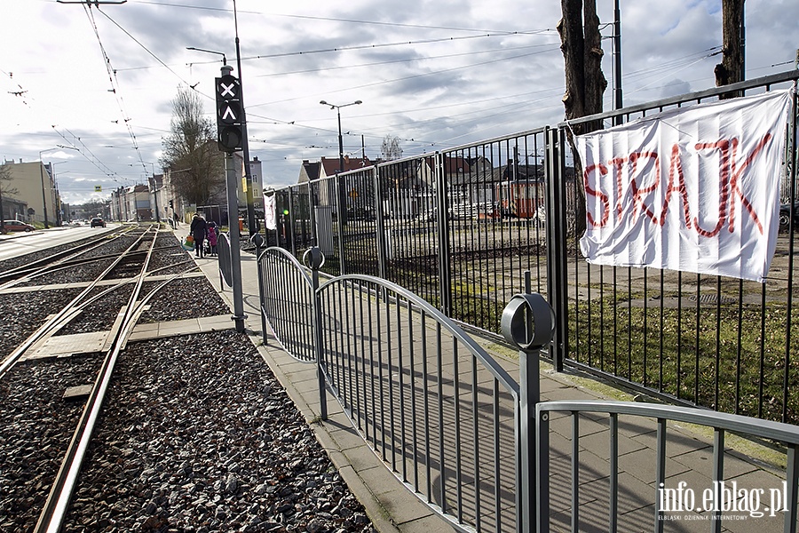 Strajk pracownikw Tramwajw Elblskich, fot. 20