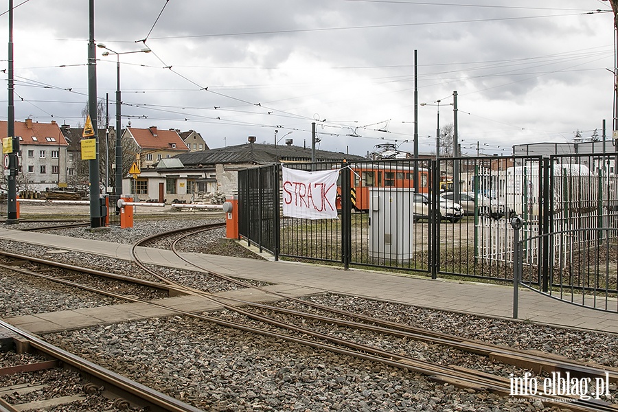 Strajk pracownikw Tramwajw Elblskich, fot. 22
