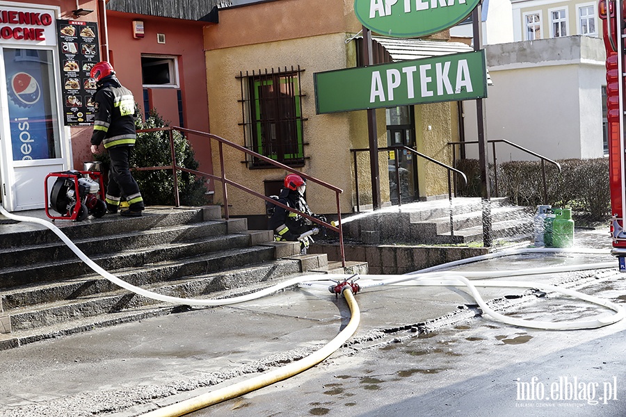 Poar butli gazowej w lokalu gastronomicznym na Wyspiaskiego., fot. 6