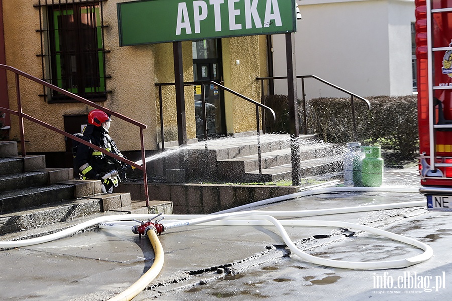 Poar butli gazowej w lokalu gastronomicznym na Wyspiaskiego., fot. 7