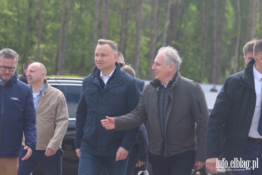 Konferencja Prasowa Prezydenta i Premiera na budowie Przekopu Mierzei Wilanej, fot. 6