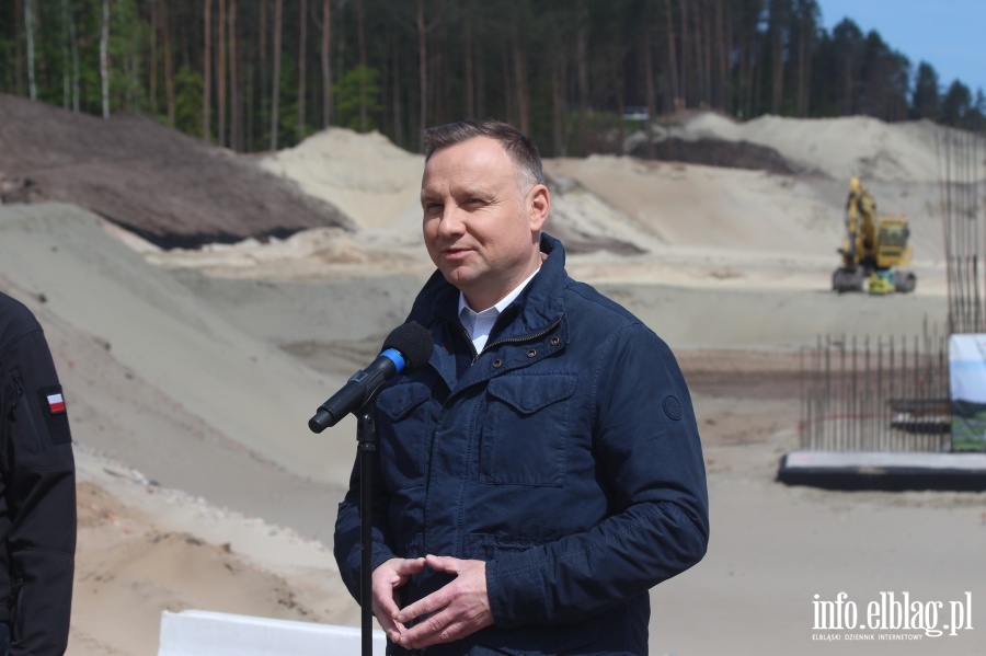 Konferencja Prasowa Prezydenta i Premiera na budowie Przekopu Mierzei Wilanej, fot. 17