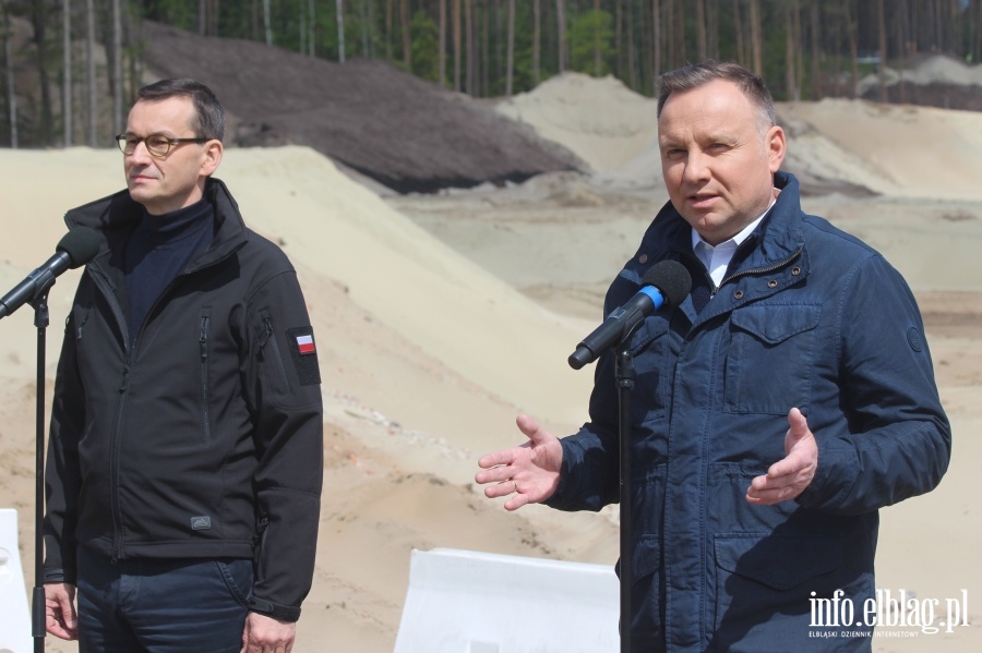 Konferencja Prasowa Prezydenta i Premiera na budowie Przekopu Mierzei Wilanej, fot. 20