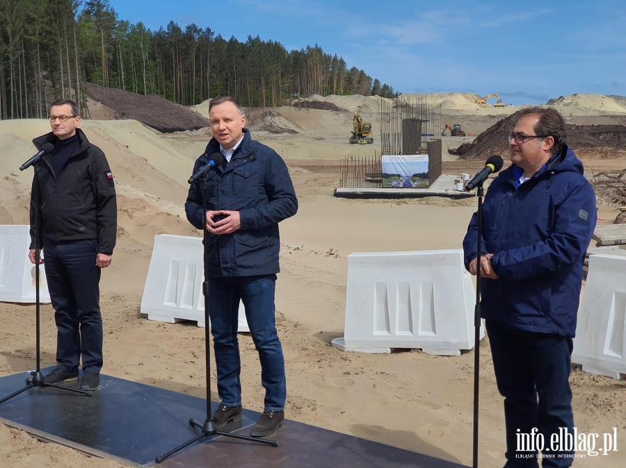 Konferencja Prasowa Prezydenta i Premiera na budowie Przekopu Mierzei Wilanej, fot. 21