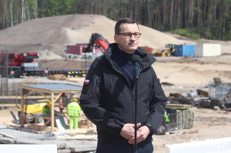 Konferencja Prasowa Prezydenta i Premiera na budowie Przekopu Mierzei Wilanej, fot. 28