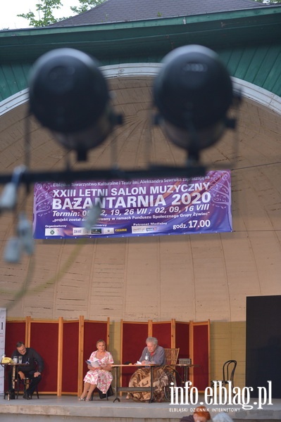 XXIII letni salon Muzyczny Bażantarnia 2020, Scena przy stoliku ,,Poszkodowany Goldiner'', fot. 17