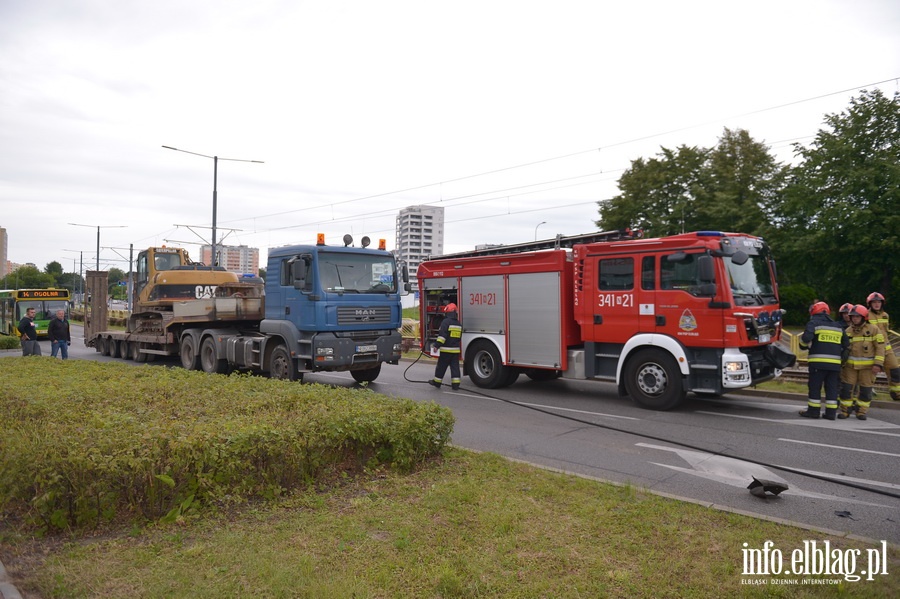 Groźny wypadek na ul. Ogólnej. Auto dachowało, fot. 8