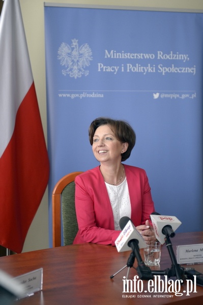Pani Minister Marlena Malg z wizyt w Elblgu., fot. 2
