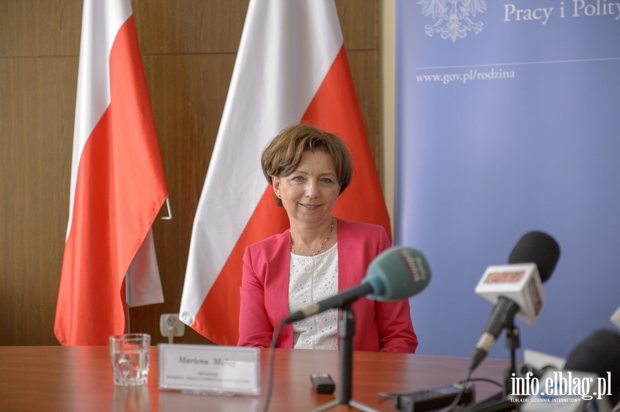 Pani Minister Marlena Malg z wizyt w Elblgu., fot. 10