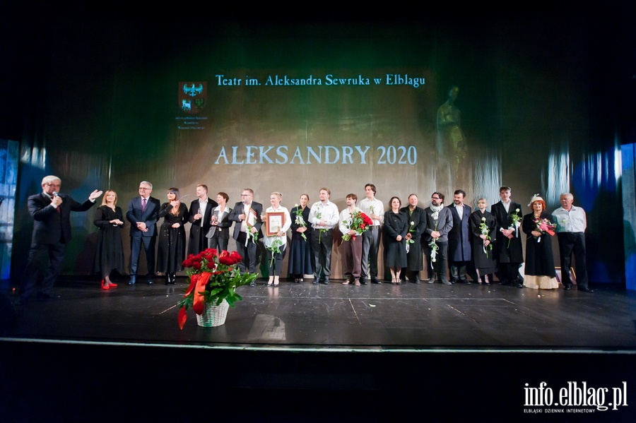 Wręczenie Aleksandrów 2020 i próba generalna przedstawienia pt.: "Burzliwe życie Lejzorka Rojtszwańca", fot. 30