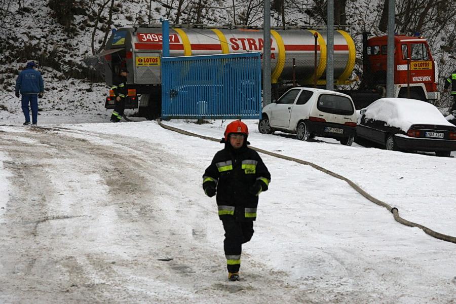 Poar magazynu firmy transportowej w Rubnie, fot. 22