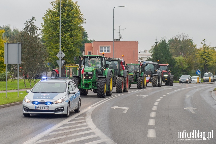 Protest rolnikw w Elblgu , fot. 1