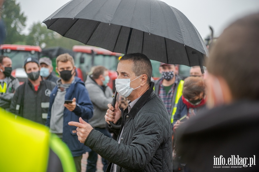 Protest rolników w Elblągu , fot. 30