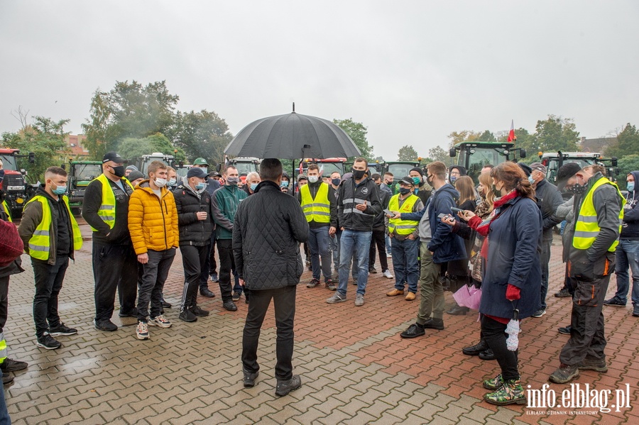 Protest rolnikw w Elblgu , fot. 34
