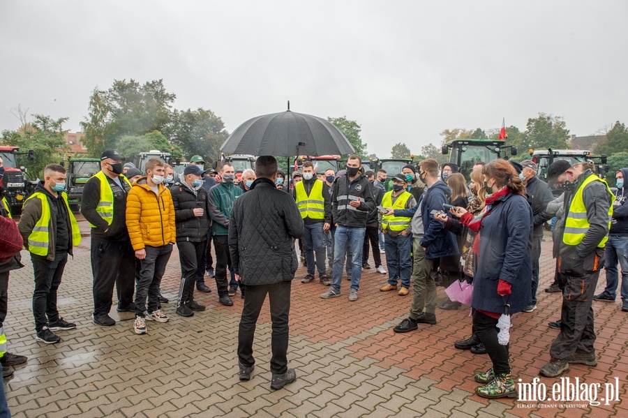 Protest rolnikw w Elblgu , fot. 34