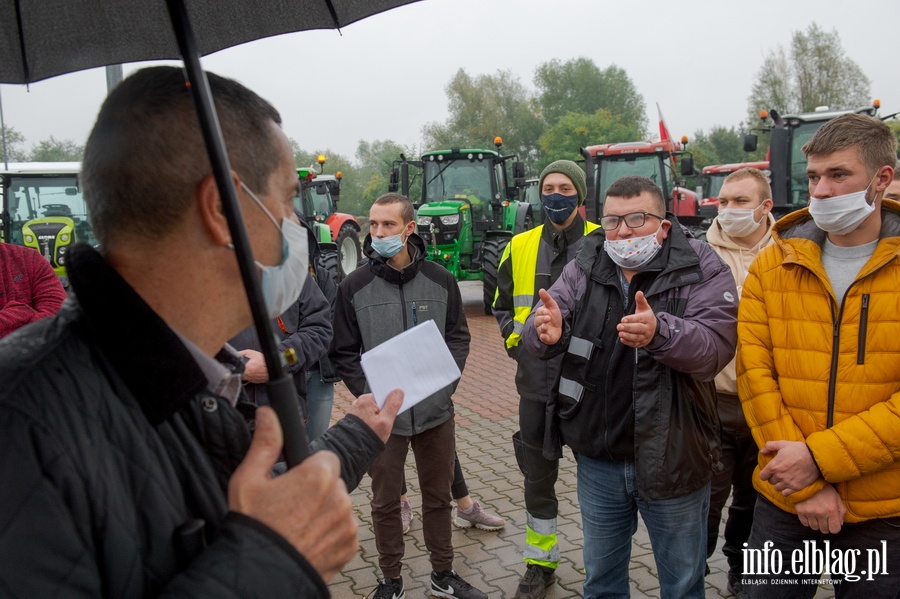 Protest rolników w Elblągu , fot. 48