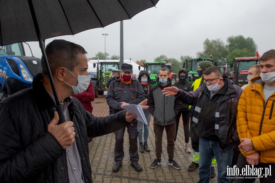 Protest rolnikw w Elblgu , fot. 49