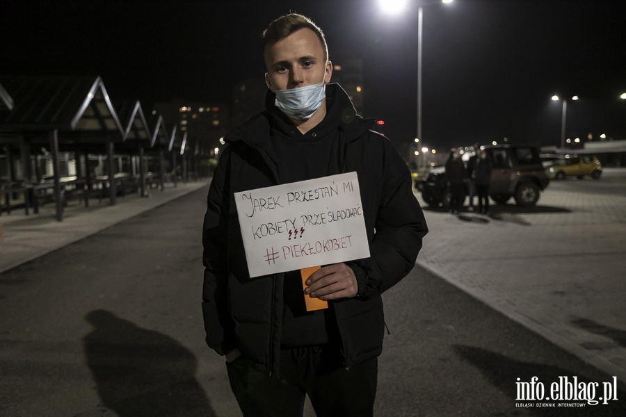 Kolejny protest na ulicach Elblga, fot. 28