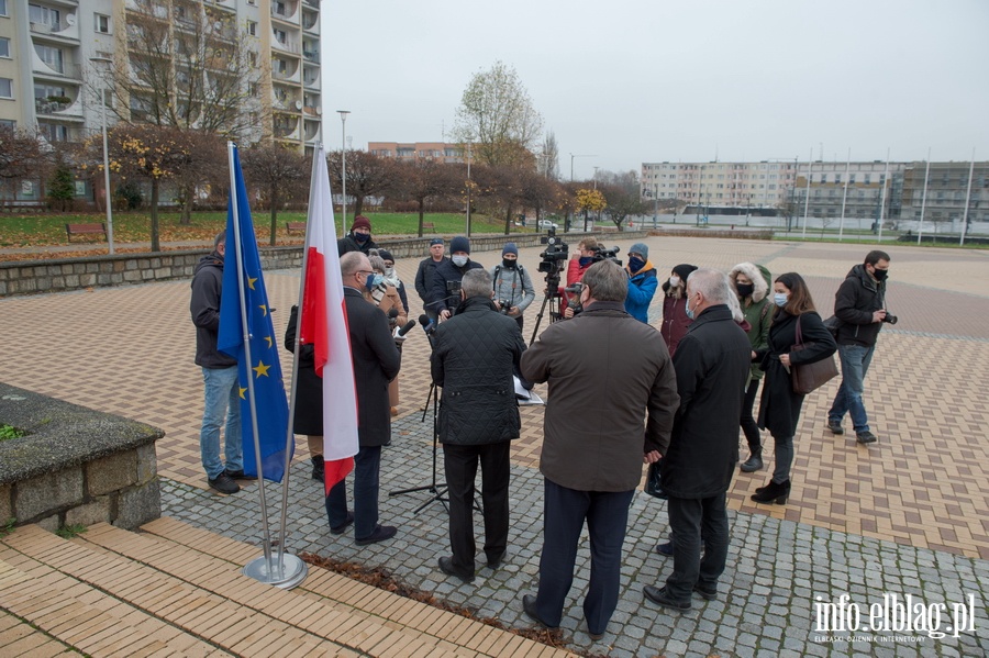 Konferencja KO ws. veta do budzetu UE, fot. 1