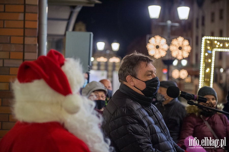 Rozwietlenie witecznej choinki przez prezydenta Wrblewskiego., fot. 8