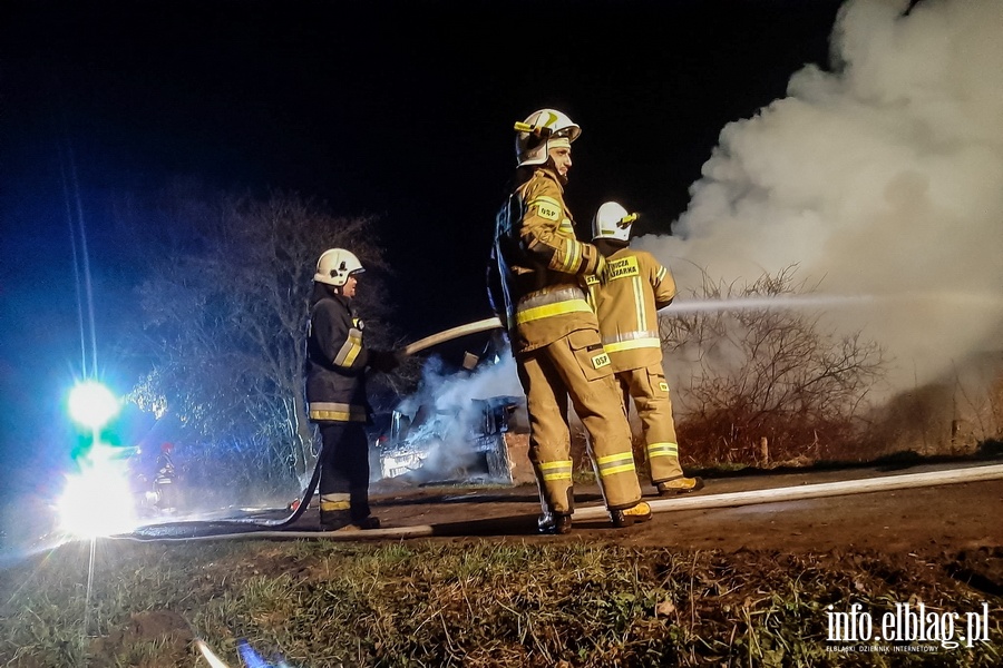 Pożar budynku gospodarczego w Dzierzgonce - zobacz zdjęcia z akcji, fot. 3