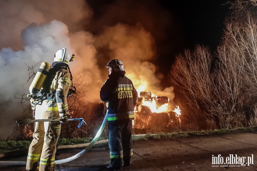 Pożar budynku gospodarczego w Dzierzgonce - zobacz zdjęcia z akcji, fot. 9
