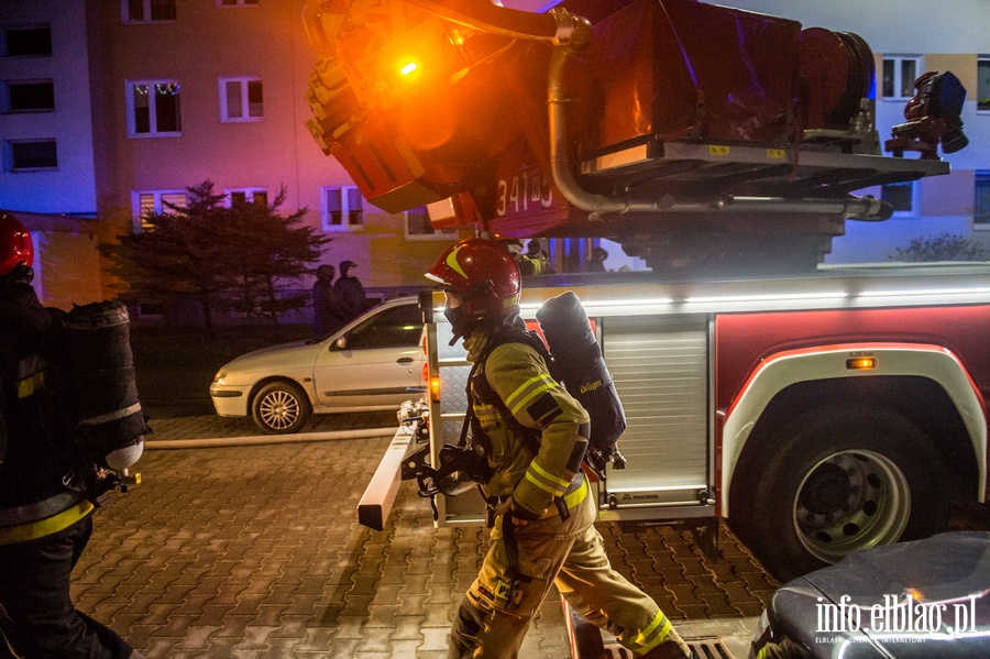 Pożar mieszkania przy ul. Fromborskiej, fot. 7