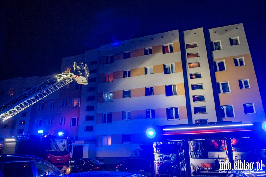 Pożar mieszkania przy ul. Fromborskiej, fot. 11