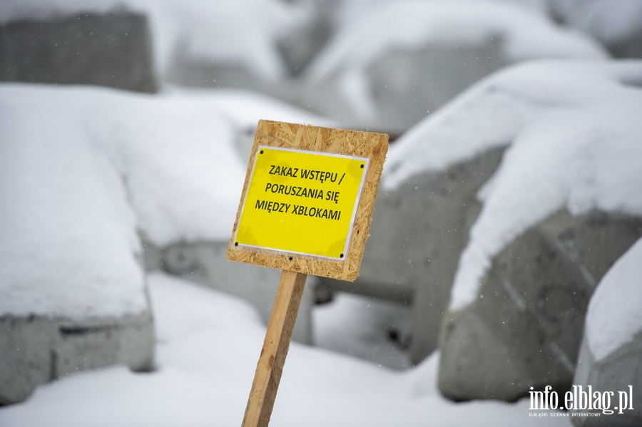 Fotorelacja info.elblag.pl z prac przy budowie Kanau eglugowego przez Mierzej Wilan - luty 2021, fot. 52