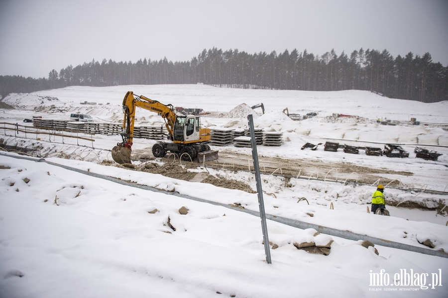 Fotorelacja info.elblag.pl z prac przy budowie Kanau eglugowego przez Mierzej Wilan - luty 2021, fot. 55