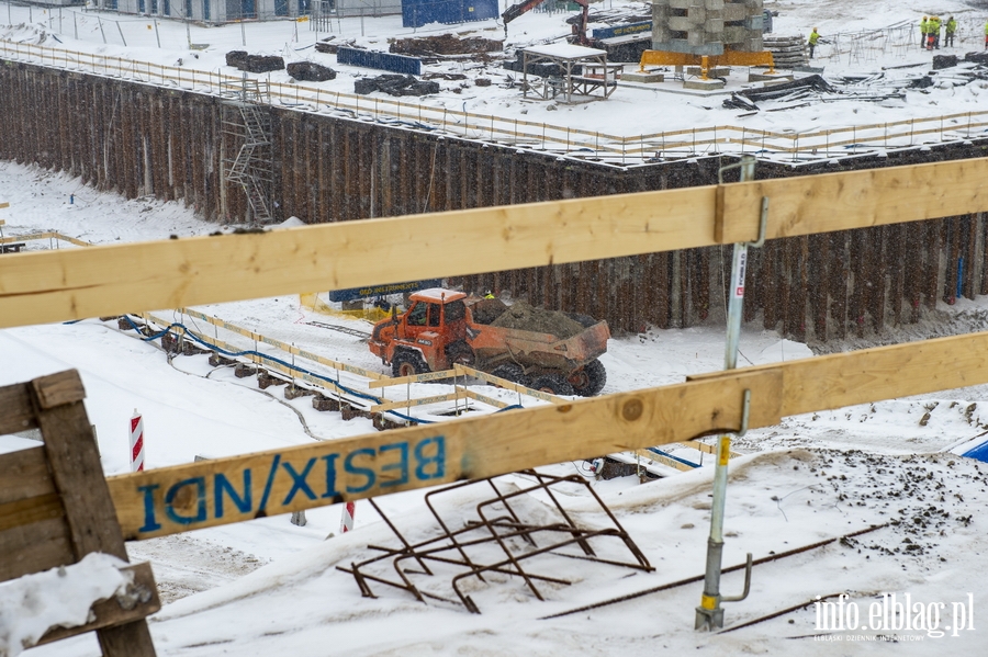 Fotorelacja info.elblag.pl z prac przy budowie Kanau eglugowego przez Mierzej Wilan - luty 2021, fot. 64